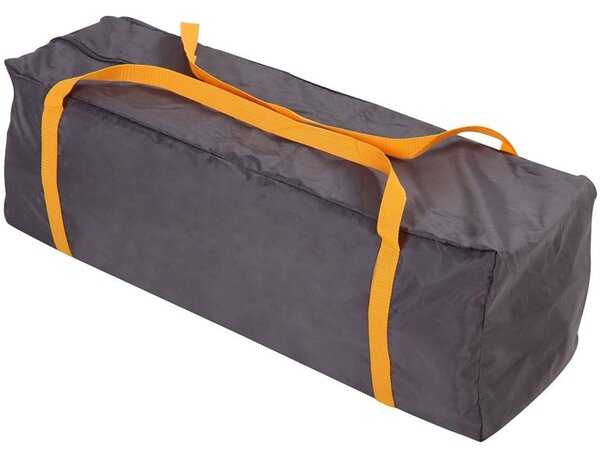 Dětská postýlka, cestovní, oranžová/šedá