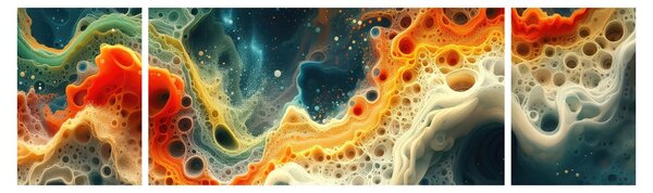 Obraz - Moderní abstrakce (170x50 cm)