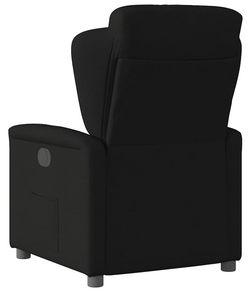 Elektrické polohovací křeslo černé textil 3303116