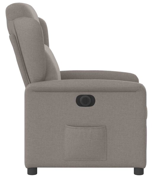 Elektrické polohovací křeslo taupe textil 3303121