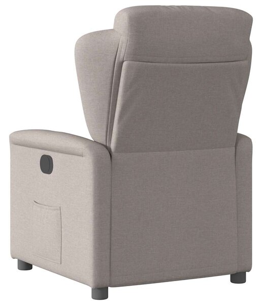 Elektrické polohovací křeslo taupe textil 3303121