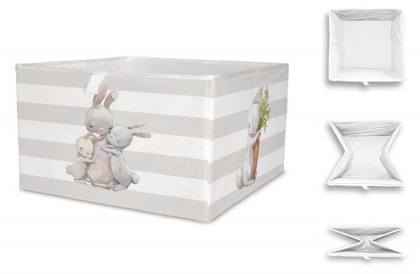 Úložná krabice hugging bunnies, 20x32 cm