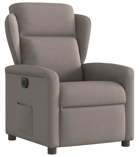 Elektrické polohovací křeslo taupe textil 3303121
