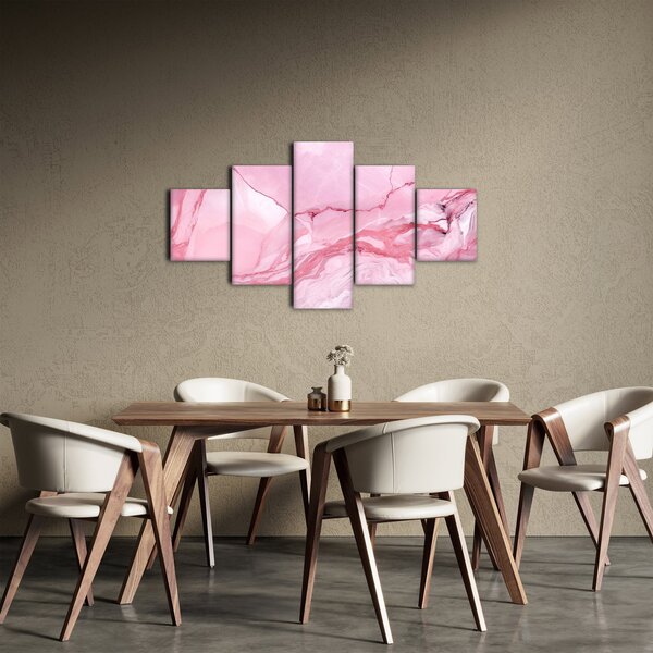 Obraz - Růžový mramor (125x70 cm)