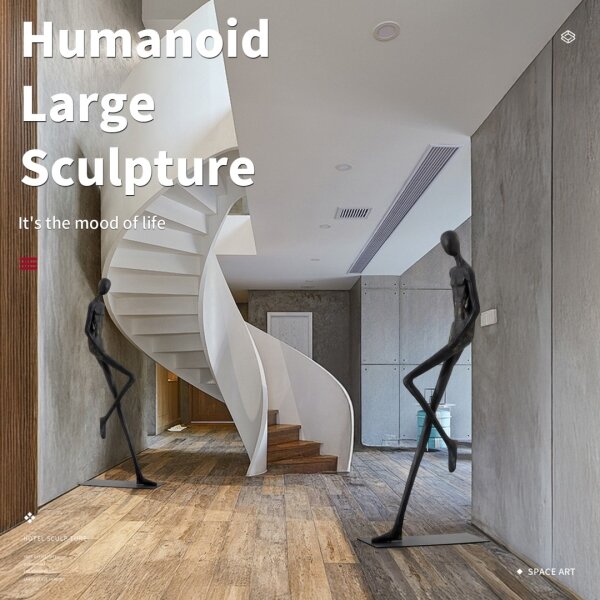 Immax 08809XL - Dekorační socha SILUETTE 178 cm Human Relax