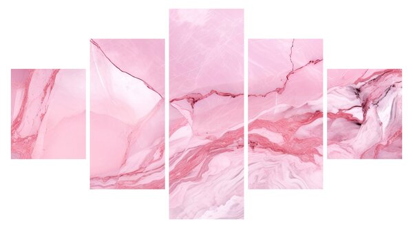 Obraz - Růžový mramor (125x70 cm)