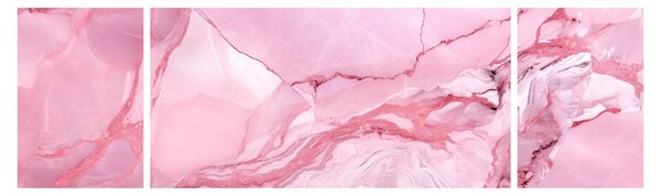 Obraz - Růžový mramor (170x50 cm)