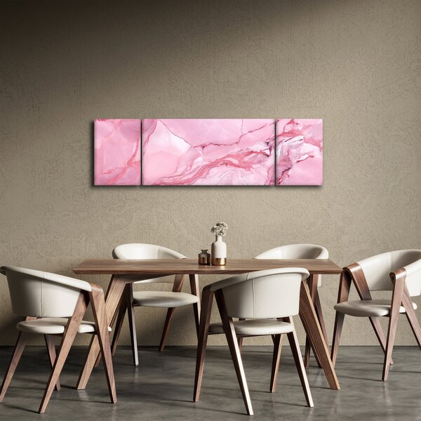 Obraz - Růžový mramor (170x50 cm)