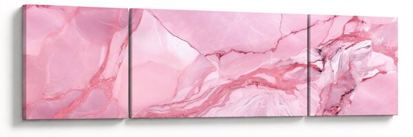 Obraz - Růžový mramor (170x50 cm)