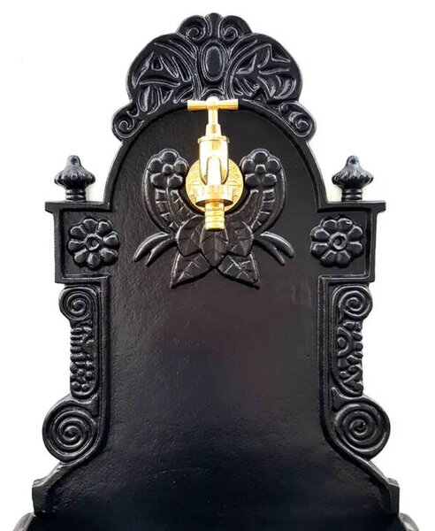 Zahradní umyvadlo Royal 75 cm černé - slitina hliníku
