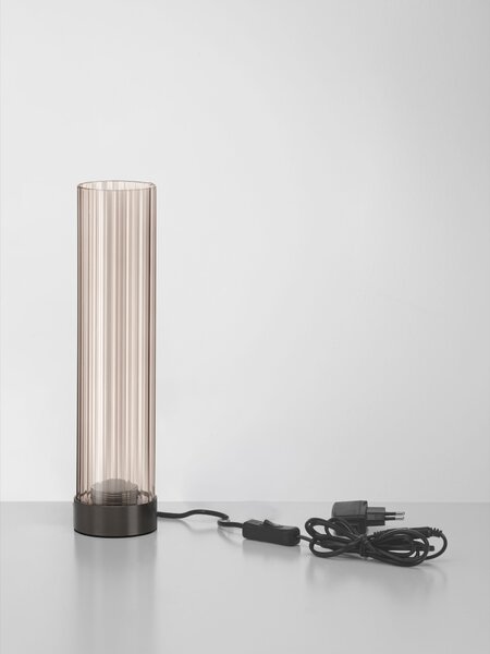 Stolní lampa Brielle šedá a hnědá 5 W
