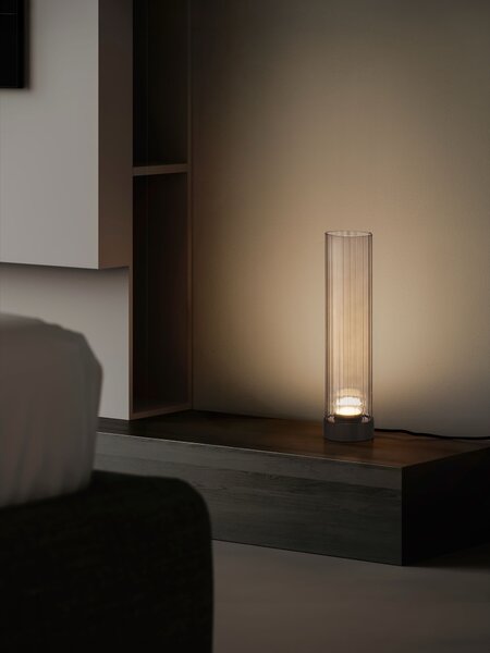 Stolní lampa Brielle šedá a hnědá 5 W