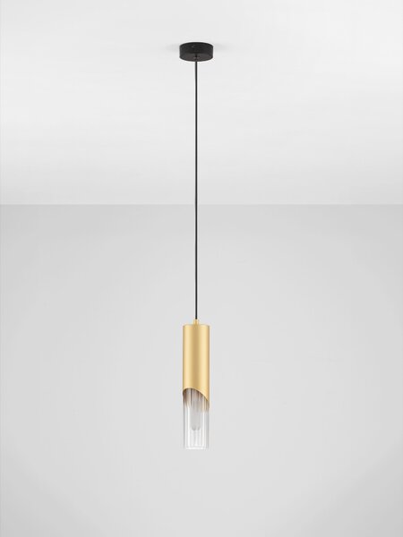 Závěsné svítidlo Modesto zlaté a černé 8 x 150 cm – Zlatá