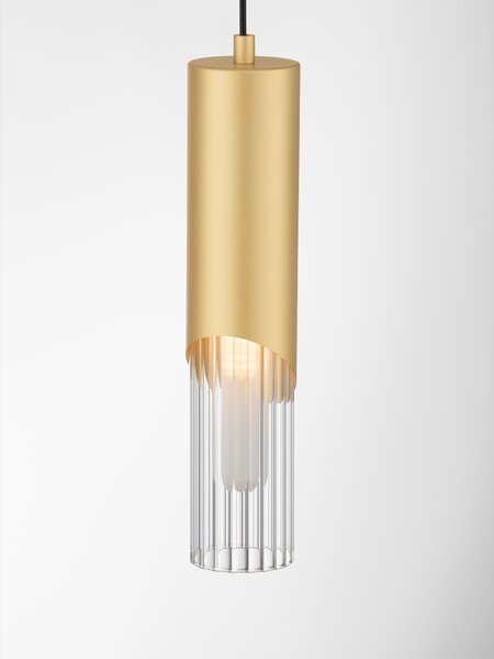 Závěsné svítidlo Modesto zlaté a černé 8 x 150 cm – Zlatá