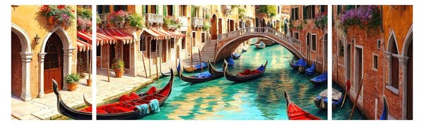 Obraz - Benátky (170x50 cm)