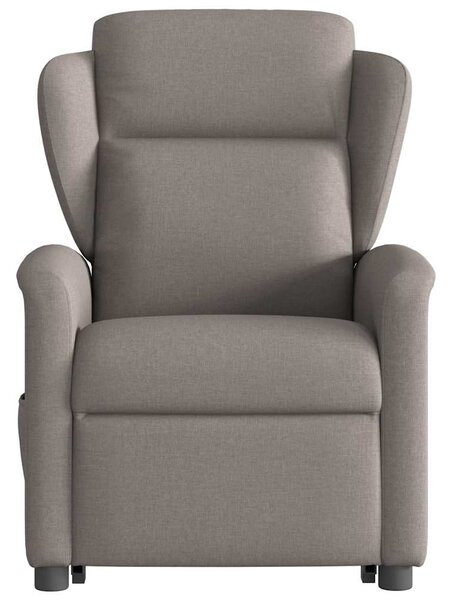 Elektrické zvedací polohovací křeslo taupe textil 3303161