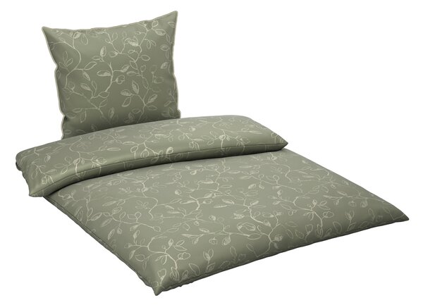 POVLEČENÍ, satén, zelená, 135/200 cm Bio:Vio - Online Only povlečení, Online Only