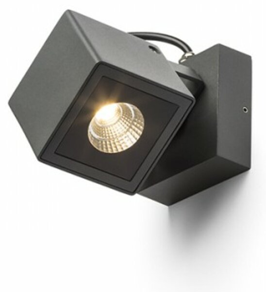 RED - DESIGN RENDL RENDL BORA nástěnná antracitová 230V LED 6W 44° IP54 3000K R12578