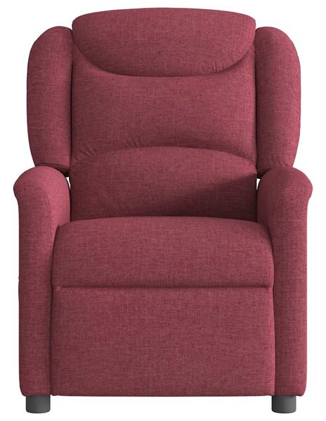 Elektrické polohovací křeslo vínové textil 3303177