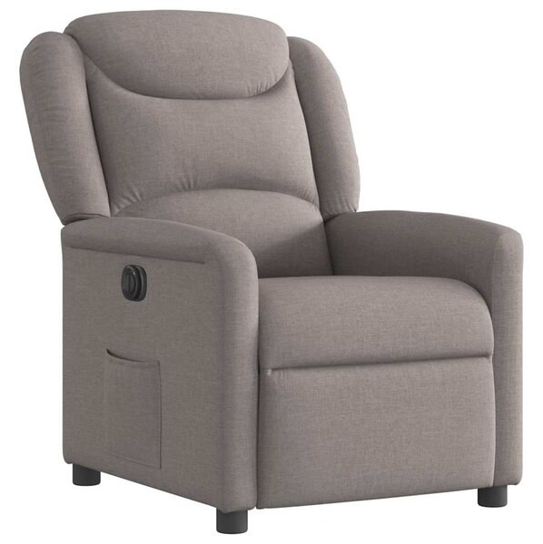 Elektrické polohovací křeslo taupe textil 3303181