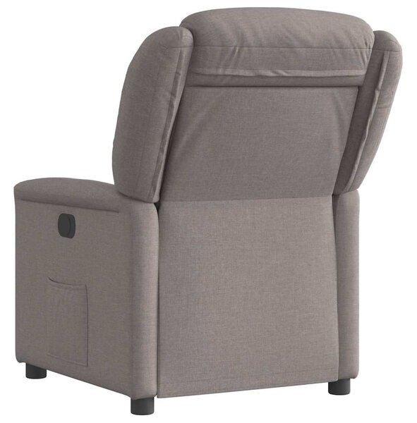 Elektrické polohovací křeslo taupe textil 3303181