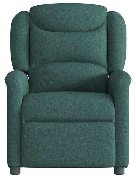 Elektrické polohovací křeslo tmavě zelené textil 3303180