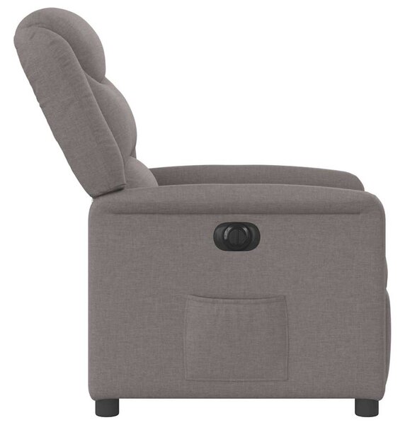 Elektrické polohovací křeslo taupe textil 3303181