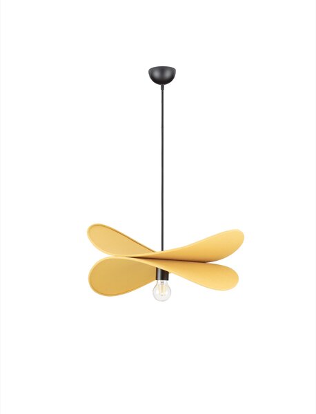 Stojací lampa Luve hořčicová – horčicová