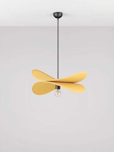 Stojací lampa Luve hořčicová – horčicová