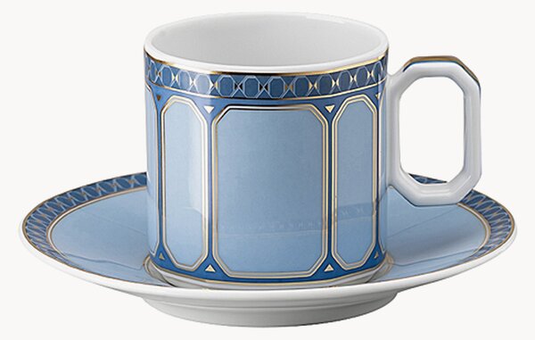 Porcelánový šálek na espresso's podšálkem Signum, 2 ks