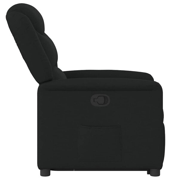 Zvedací polohovací křeslo černé textil 3303196