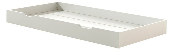 Bílá dětská postel z borovicového dřeva s výsuvným lůžkem s roštem 90x200 cm Margrit – Vipack