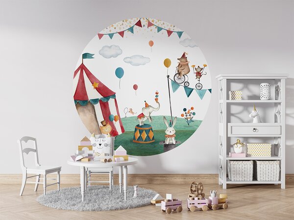 FUGU Kruhová dekorace Kouzelný cirkus – Crazy Circus Rozměr: kruh 40 cm