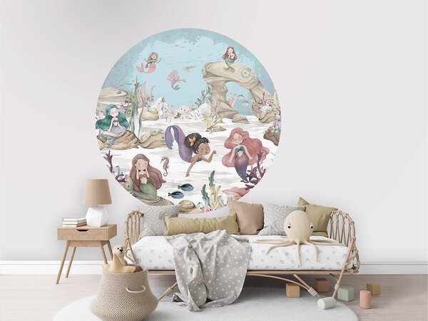 FUGU Kruhová tapeta Kouzelný svět mořských víl – Mermaid Miracles Rozměr: kruh 40 cm