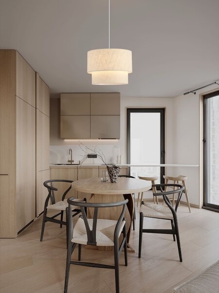 Stojací lampa Karen lomená bílá 50 x 214,5 cm – lomená biela