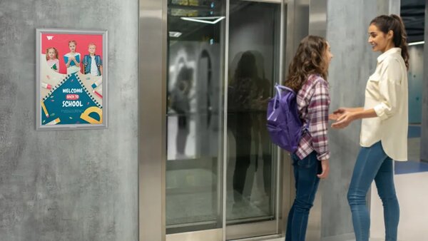 Plakátový rám A3 – Uzamykatelný stříbrný Klip rám FRAME_A3S