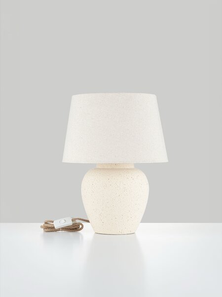 Stolní lampa Tero tmavě béžová