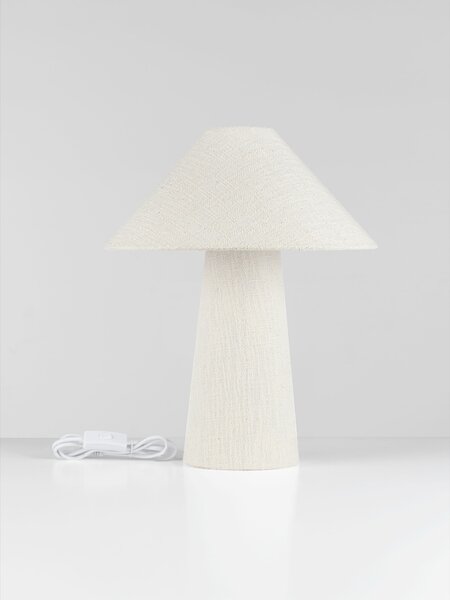 Stolní lampa Mae lomená bílá