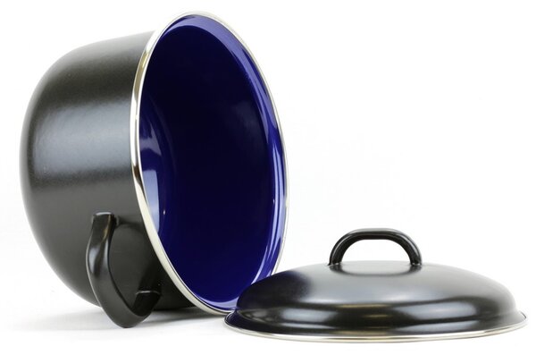 BELIS Smaltovaný hrnec s poklicí ø 16 cm - 1.5 l - LUX - 71716-571DN905