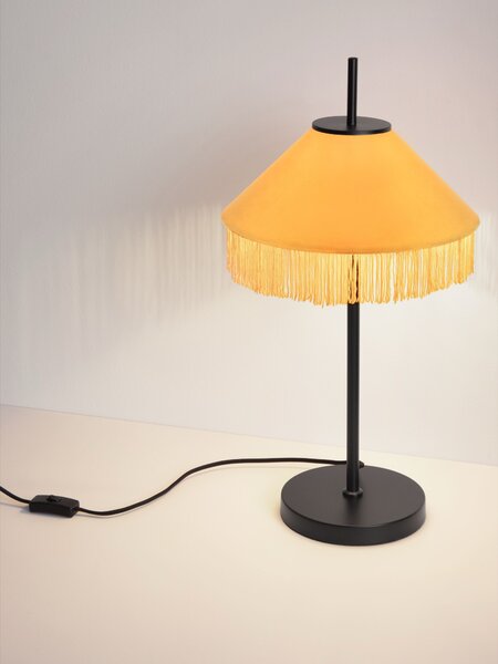 Stolní lampa Velvy hořčicová – horčicová