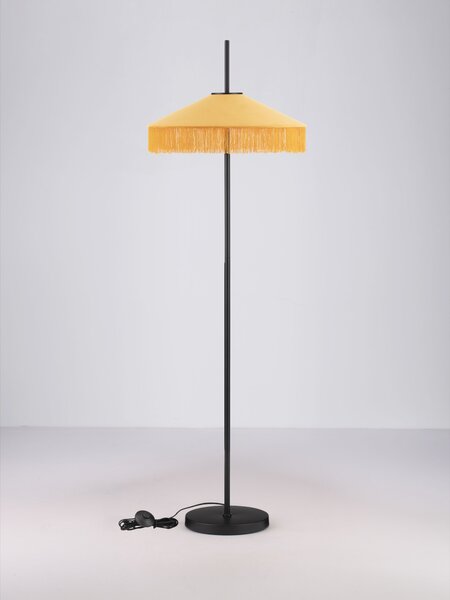 Stojací lampa Velvy hořčicová 52 x 159,5 cm – horčicová