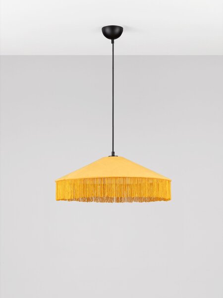 Stojací lampa Velvy hořčicová 52 x 200 cm – horčicová