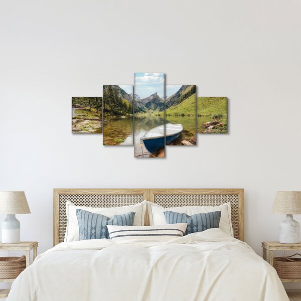 Obraz - Seealpsee, jezero Švýcarska (125x70 cm)