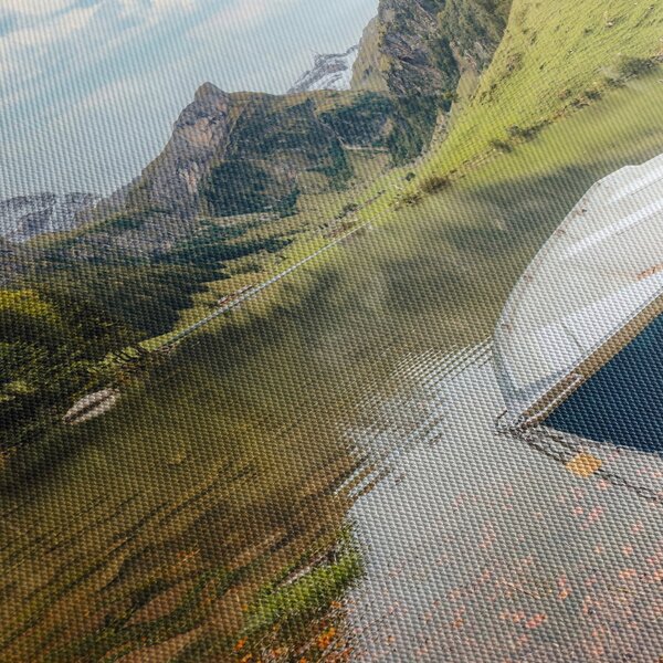 Obraz - Seealpsee, jezero Švýcarska (210x100 cm)