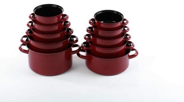 BELIS Smaltovaný hrnec ø 20 cm - 3.6 l - STANDARD BORDO - 21420-08300005