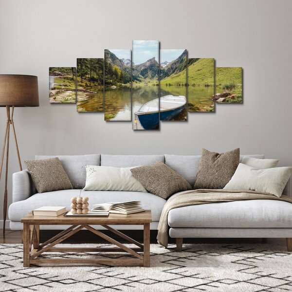 Obraz - Seealpsee, jezero Švýcarska (210x100 cm)