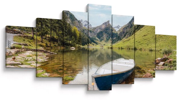 Obraz - Seealpsee, jezero Švýcarska (210x100 cm)