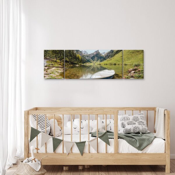 Obraz - Seealpsee, jezero Švýcarska (170x50 cm)