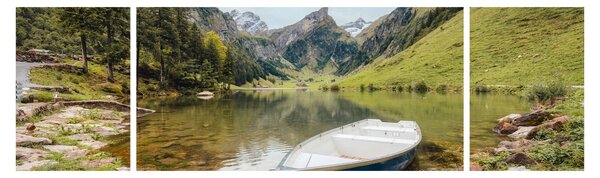 Obraz - Seealpsee, jezero Švýcarska (170x50 cm)