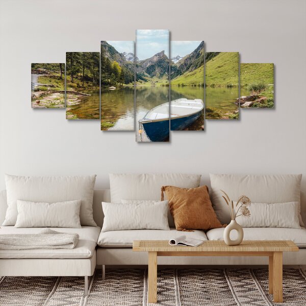 Obraz - Seealpsee, jezero Švýcarska (210x100 cm)
